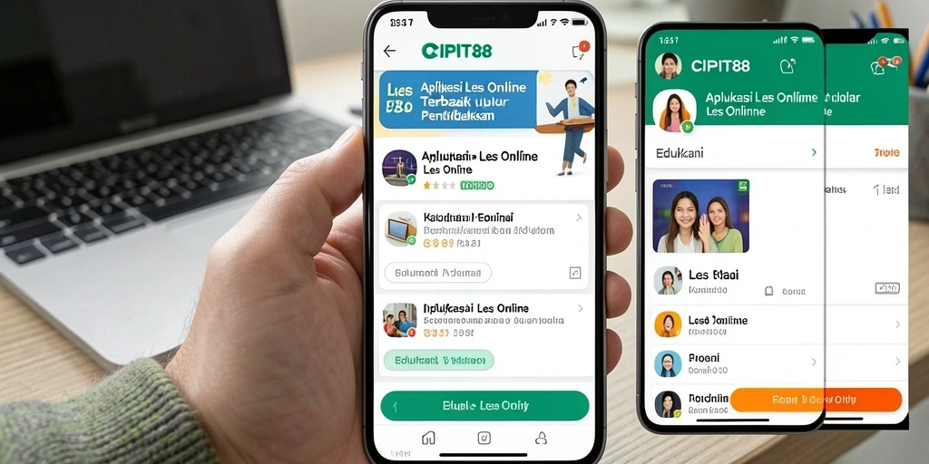 Antarmuka CIPIT88 yang intuitif untuk Les Online.