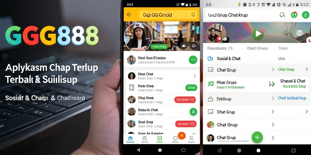 Antarmuka GGG888 yang intuitif dan menarik untuk Chat Grup.