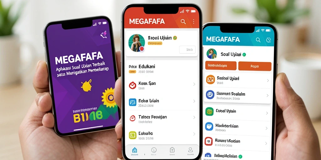 Tampilan antarmuka aplikasi MEGAFAFA yang intuitif dan menarik.