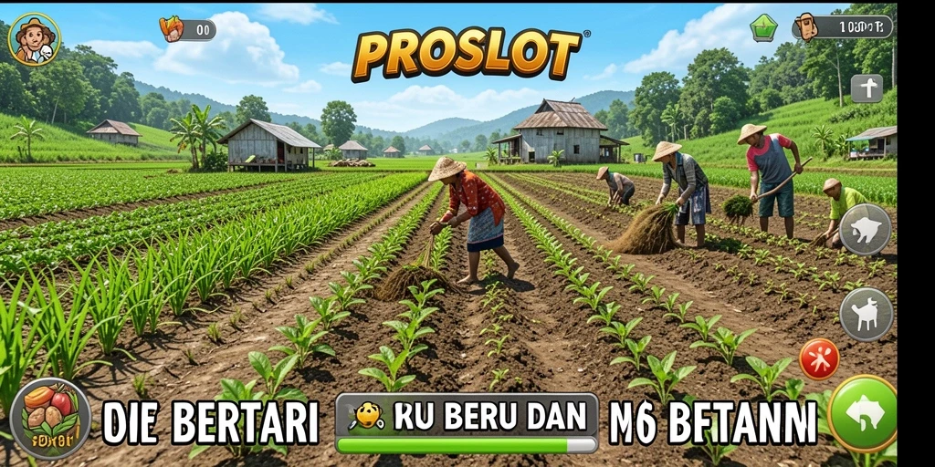 Tampilan antarmuka PROSLOT yang menawan dan fungsional untuk bertani.