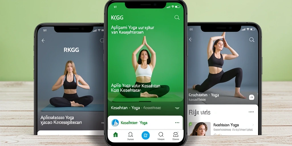 Tampilan antarmuka RKGG yang menarik dan fungsional untuk praktik yoga.