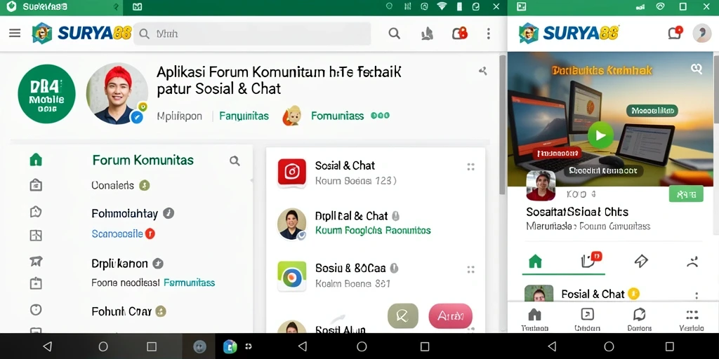 Antarmuka pengguna SURYA88 yang intuitif dan ramah.