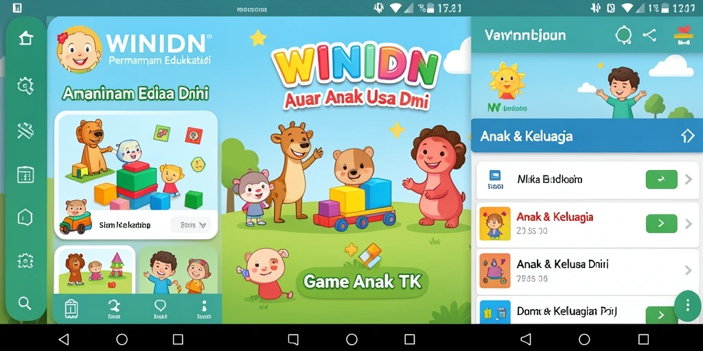 Screenshot WINIDN menampilkan permainan edukatif yang menarik.